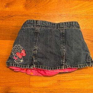 Carter's Denim Skirt with Pink Accents